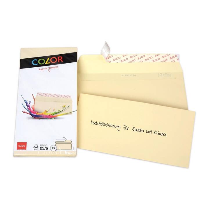 ELCO Enveloppes Office-Color Optifix (C5/6, 25 pièce, FSC)