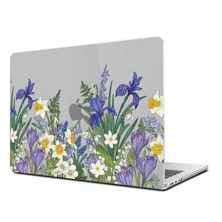 EG Coque rigide (MacBook Air 13" M2 2022, Fleurs, Mauve)