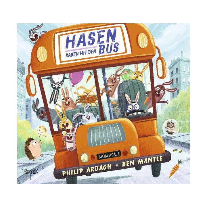 Hasen rasen mit dem Bus