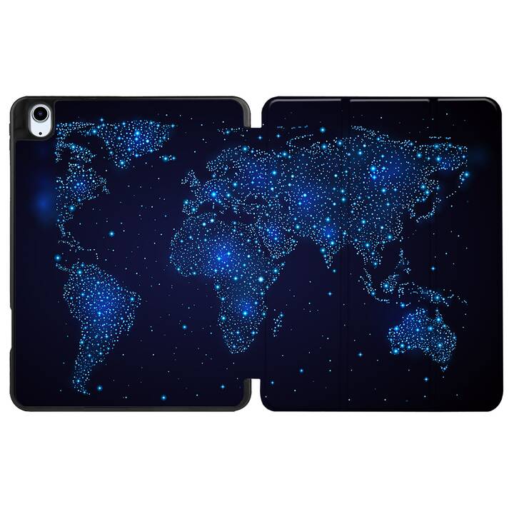 EG Custodia per iPad Air 10.9" (2020) 4a generazione - blu - mappa