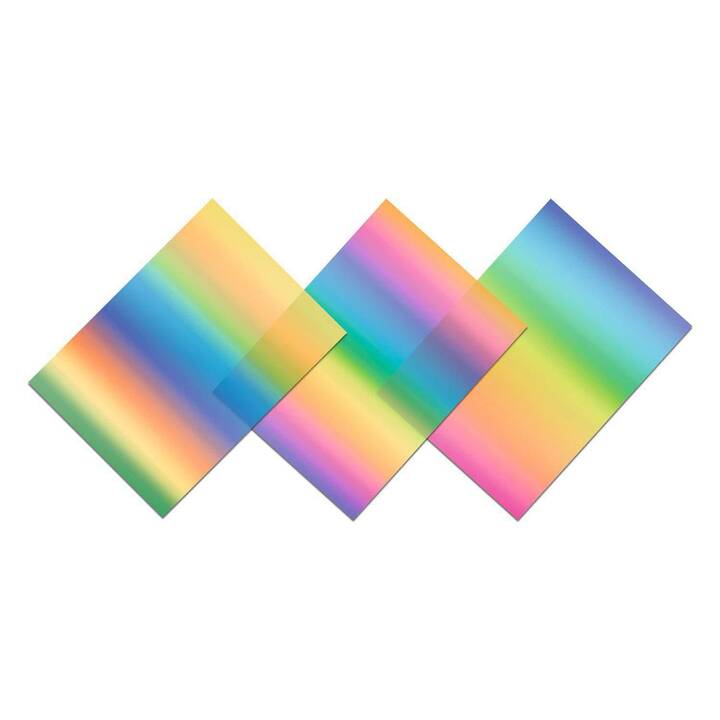 URSUS Feuille de couleur Regenbogen (22 cm x 33 cm, Transparent, Multicolore)