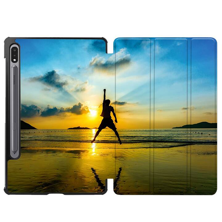 EG cover per Samsung Galaxy Tab S8 11" (2022) - blu - tramonto