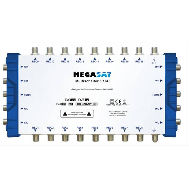 MEGASAT 5/16 C Alimentation électrique (Bleu, Blanc)