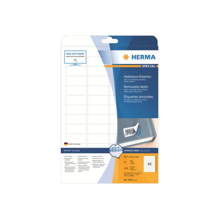 HERMA Movables (21.2 x 45.7 mm)