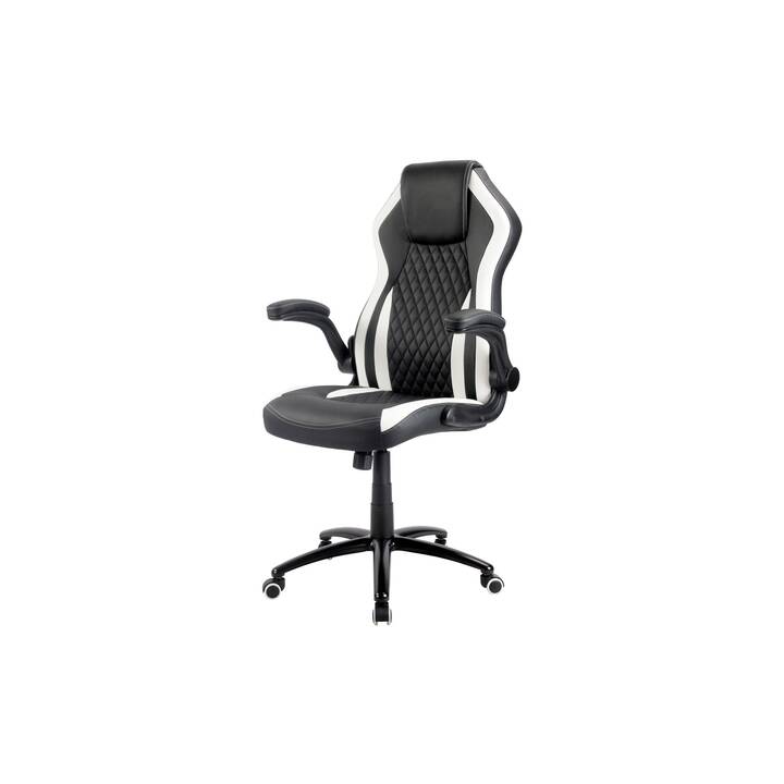 LC POWER Gaming Chaise CL-RC-BW (Noir, Blanc)