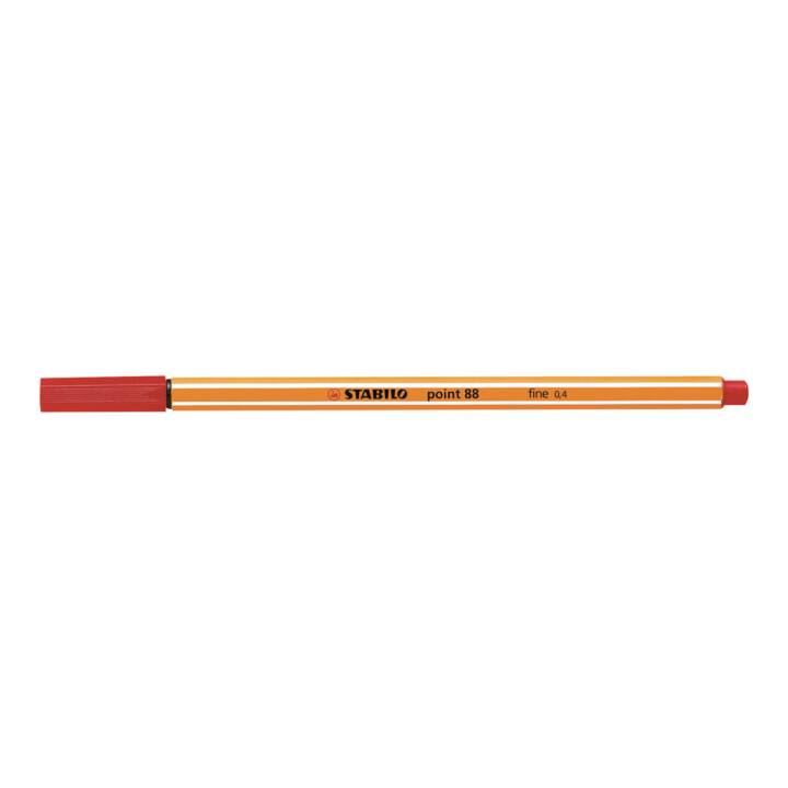 STABILO Point 88 Penna a fibra (Rosso, 1 pezzo)