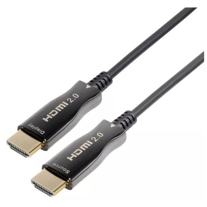 TRANSMEDIA Verbindungskabel (HDMI 2.0, 50 m)