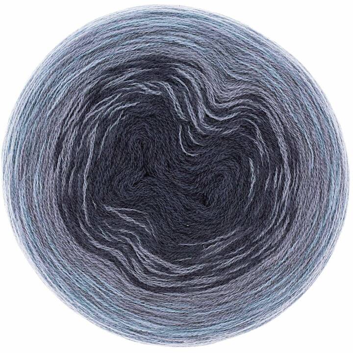 RICO DESIGN Lana Creative Wool Dègradé (200 g, Blu)