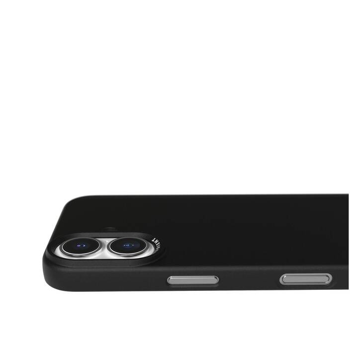 NUDIENT Backcover MagSafe Thin (iPhone 16, Schwarz)