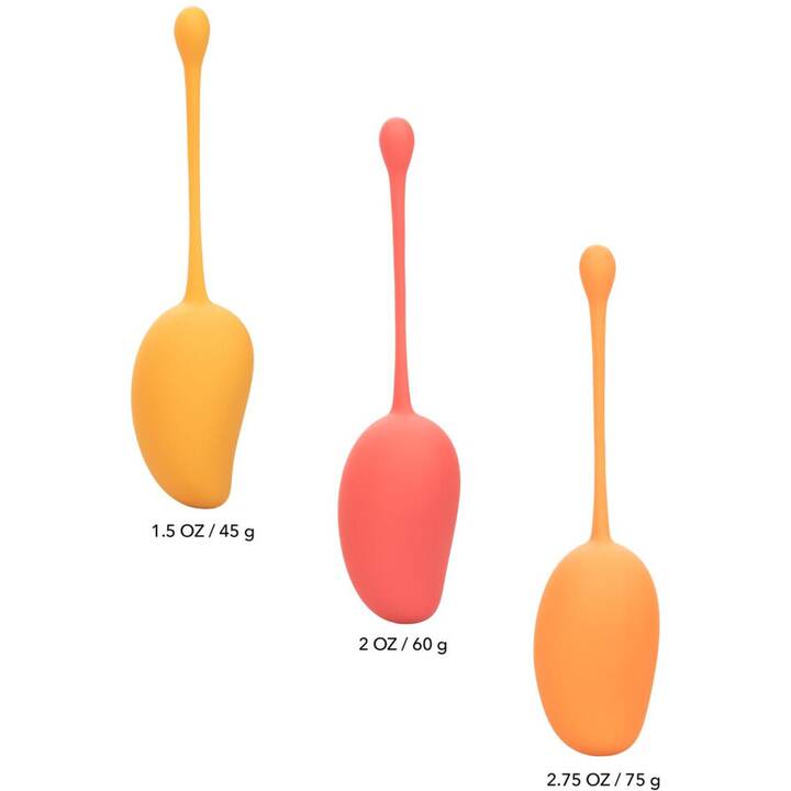 CALEXOTICS Palle di amore Kegel Training Set Mango (3 x 32.5 mm)