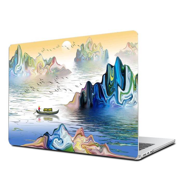 EG Coque rigide (MacBook Air 13" M3 2024, Art, Bleu)