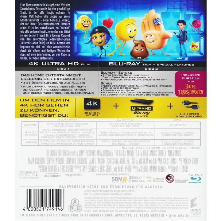 Emoji - Der Film (4K Ultra HD, DE, EN)