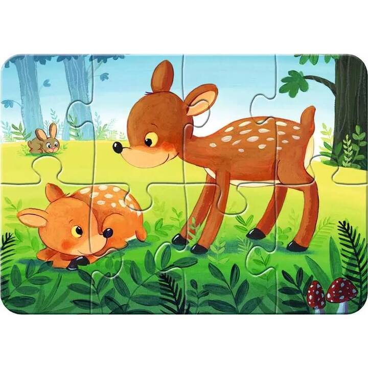 RAVENSBURGER Animaux Puzzle (4 x 4 pièce, 2 pièce, 6 pièce, 8 pièce)