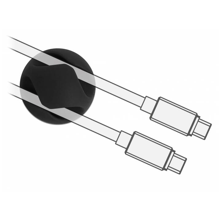 DELOCK Fixations de câbles (20 mm, 10 pièce)