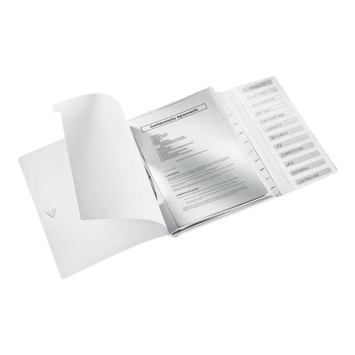 LEITZ Dossier d'index 4634-00-01 (Blanc, A4, 1 pièce)