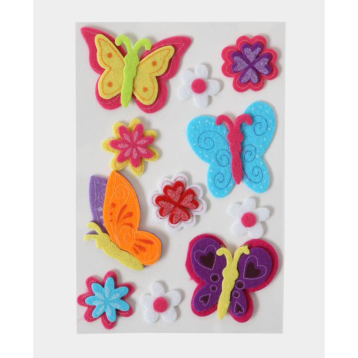 I AM CREATIVE Sticker (Blumen, Schmetterling)