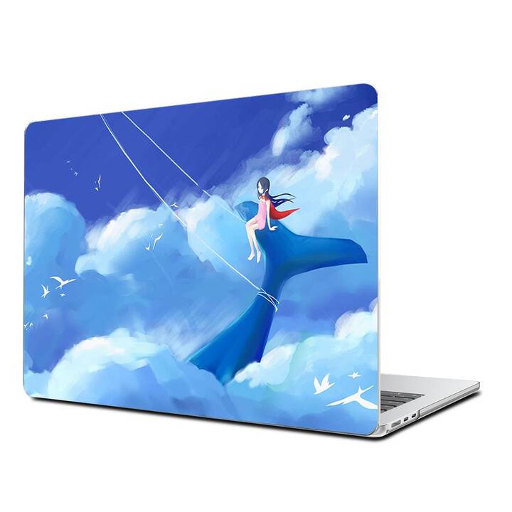 EG Coque rigide (MacBook Air 13" M2 2022, Baleine, Bleu)