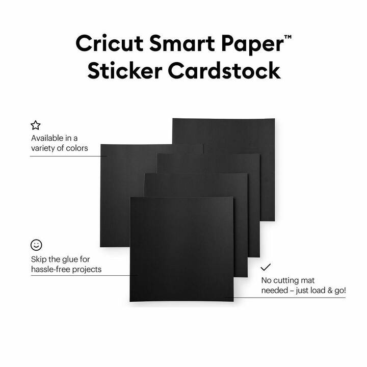 CRICUT Papier spécial Smart (Noir, 10 pièce)