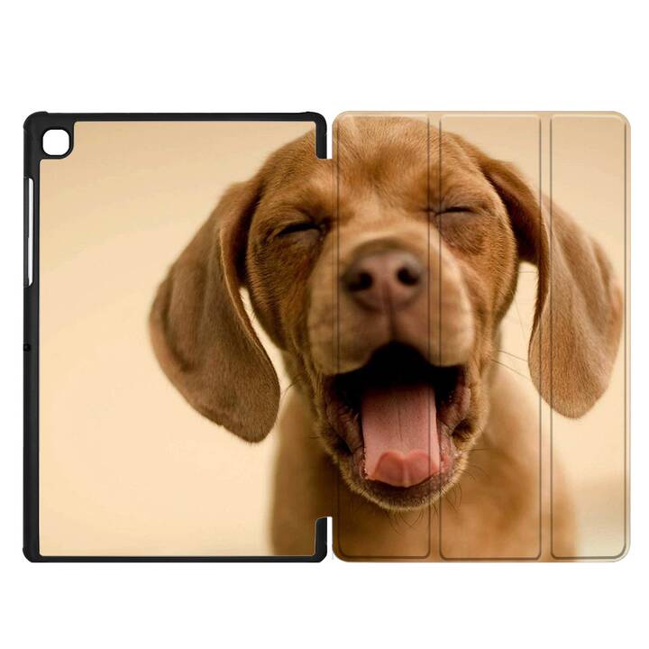 EG coque pour Samsung Galaxy Tab A7 Lite 8.7" (2021) - marron - chiens