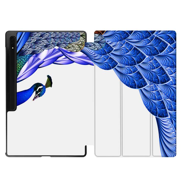 EG coque pour Samsung Galaxy Tab S8 Ultra 14.6" (2022) - Bleu - Paon