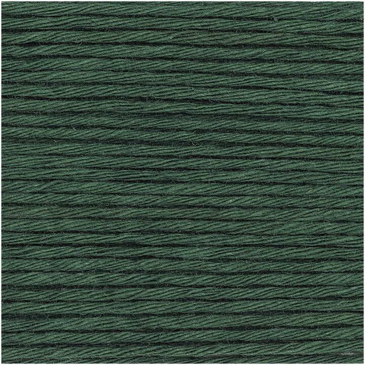 RICO DESIGN Lana Creative Cotton Aran (50 g,  Verde abete, Verde)