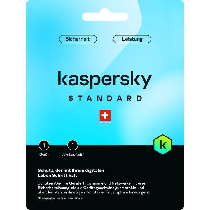 KASPERSKY LAB Standard (Jahreslizenz, 1x, 12 Monate, Deutsch)