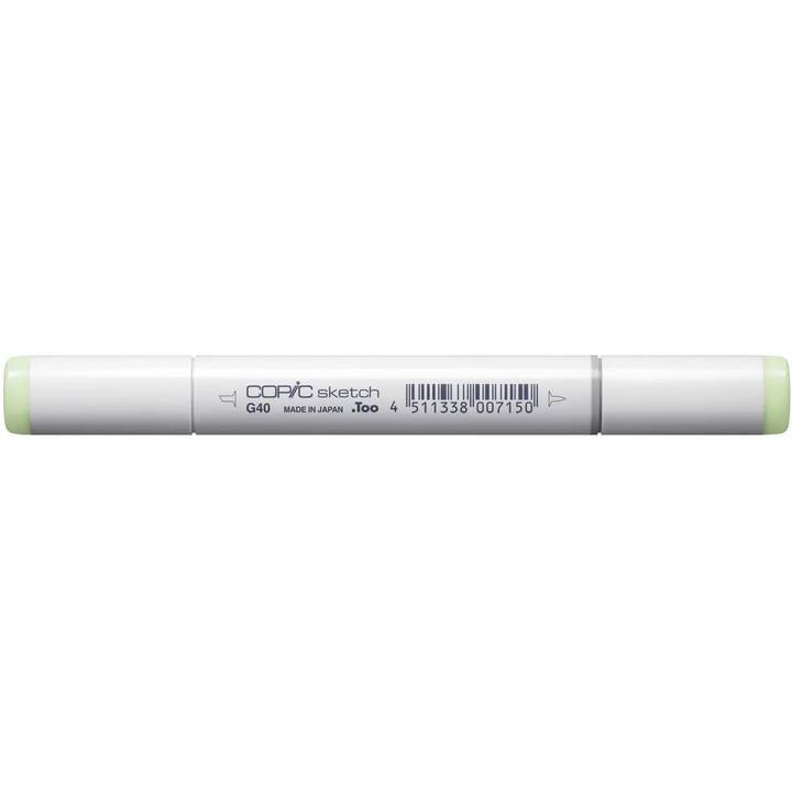 COPIC Marcatori di grafico Sketch G40 Dim Green (Verde chiaro, 1 pezzo)