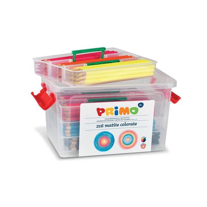 PRIMO Crayons de couleur (Multicolore, 216 pièce)