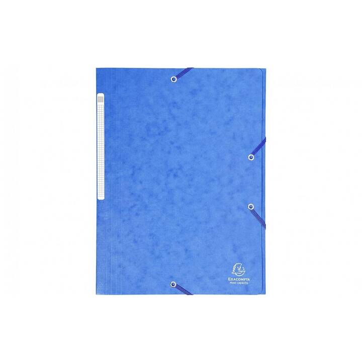 EXACOMPTA Cartellina con elastico Maxi  (Blu, A4, 1 pezzo)