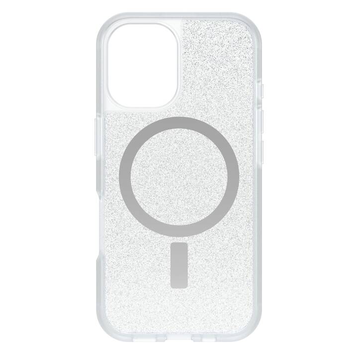 OTTERBOX Backcover MagSafe React (iPhone 16, Transparent, Poussière d'étoiles)