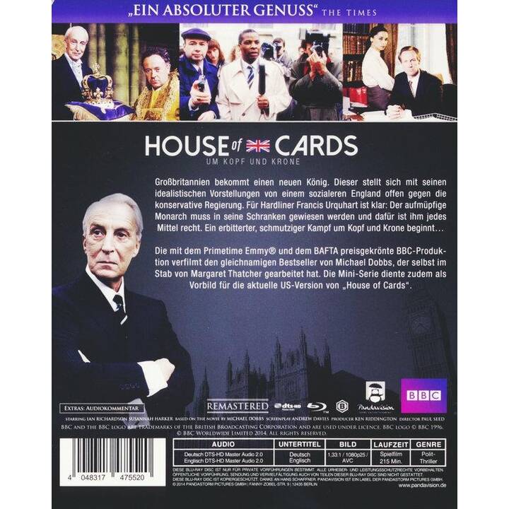 House of Cards - Um Kopf und Krone - Die komplette zweite Mini-Serie (DE, EN)