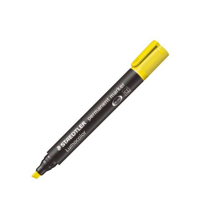 STAEDTLER Pennarello indelebile Lumocolor 350 (Giallo, 1 pezzo)