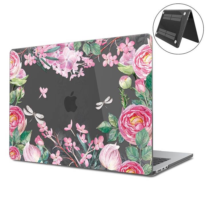 EG Hardcase (MacBook Air 13" M3 2024, Blumen, Transparent)
