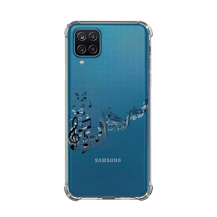 EG Backcover (Galaxy A22 4G, Musique, Transparent)