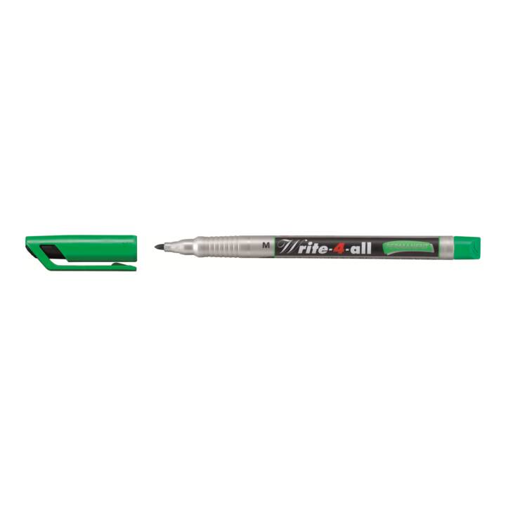 STABILO Marqueur permanent Write-4-all (Vert, 1 pièce)