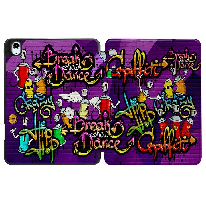 EG coque pour iPad Air 10.9" (2022) 5e génération - multicolore - graffiti