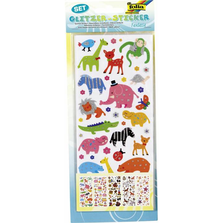 FOLIA Sticker Fantasia (Giraffe, Elefant)