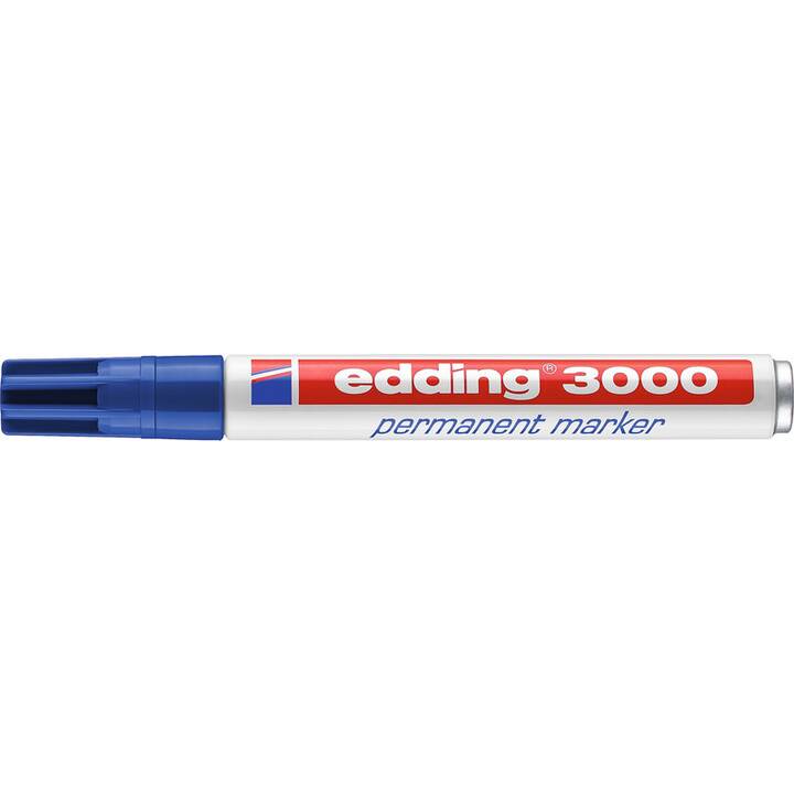 EDDING Permanent Marker 3000 (Blau, 1 Stück)