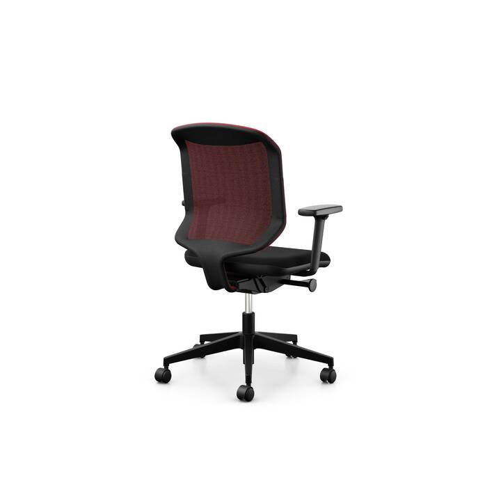 GIROFLEX Chair2Go 434 Fauteuil de bureau piovant (Noir, Rouge)
