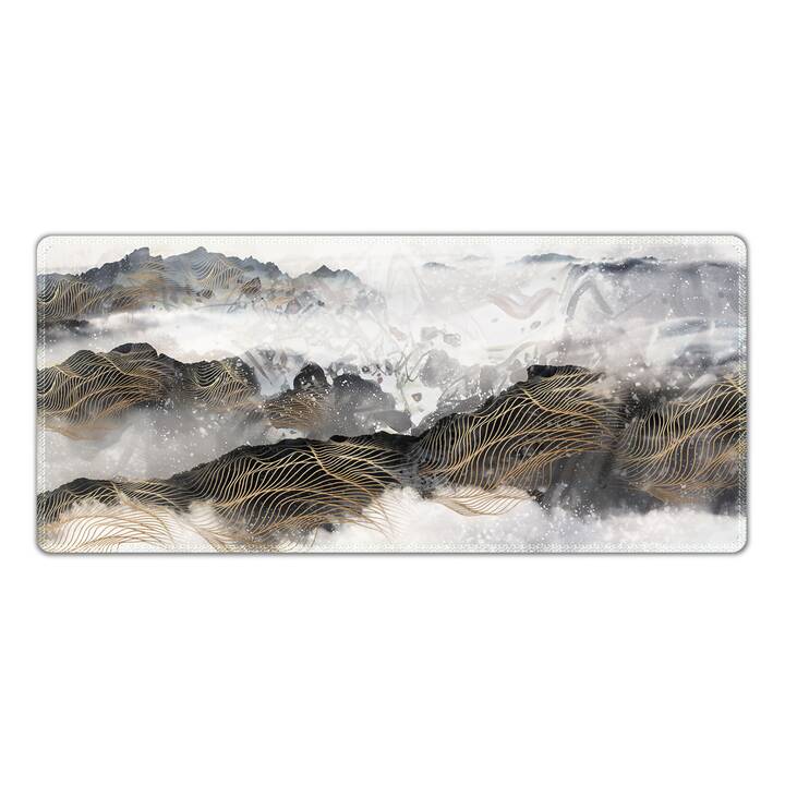 EG tappetino per tastiera (80x30cm) - marrone - marmo