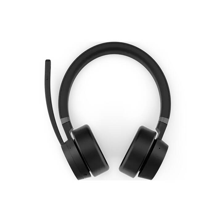 LENOVO Cuffia per ufficio Go Wireless ANC (On-Ear, Cavo e senza fili, Black)