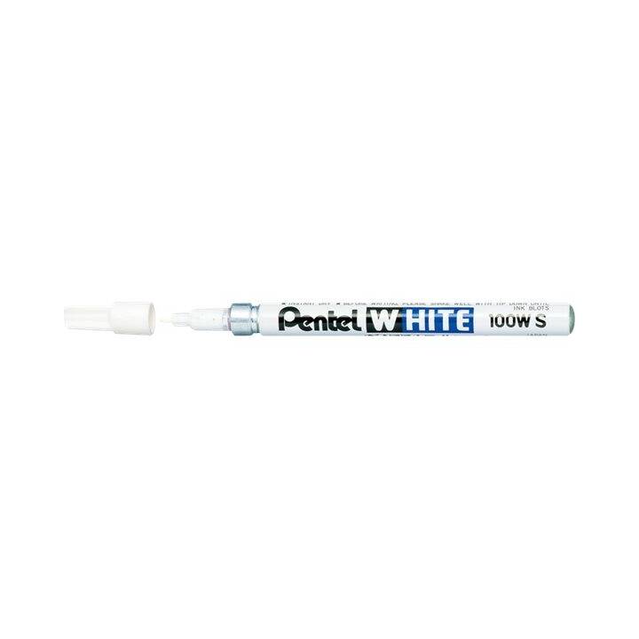 PENTEL Marqueur permanent (Blanc, 1 pièce)