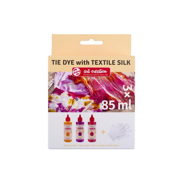 TALENS Textile couleur Set (3 x 85 ml, Jaune, Rouge, Rose)