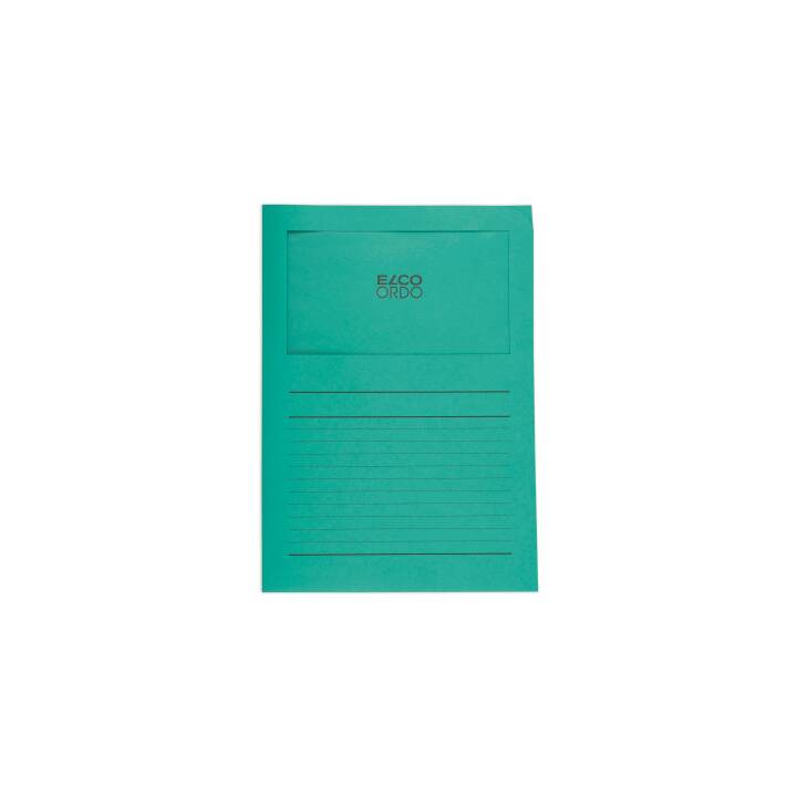 ELCO Cartellina trasparente (Verde, A4, 100 pezzo)
