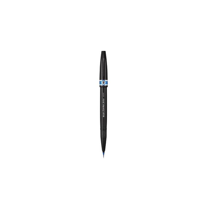 PENTEL Brush Sign Pen Artist Fineliner (Blau, 1 Stück)