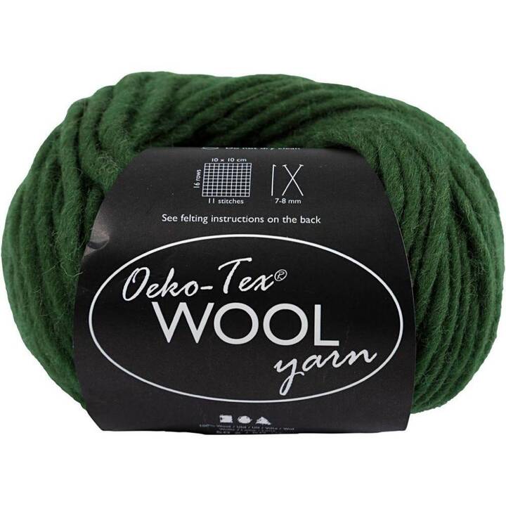 CREATIV COMPANY Wolle Oeko-Tex (50 g, Grün)