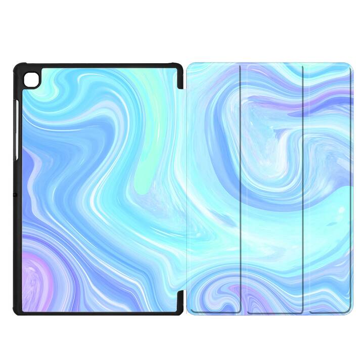 EG coque pour Samsung Galaxy Tab A7 Lite 8.7" (2021) - bleu - liquide