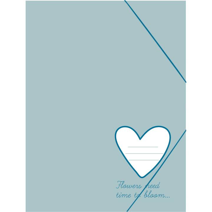 ANCOR Cartellina con elastico B'log Sweet (Blu chiaro, A4, 1 pezzo)