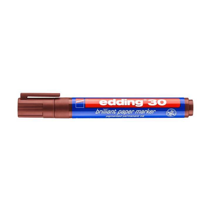 EDDING Permanent Marker 30 (Braun, 1 Stück)