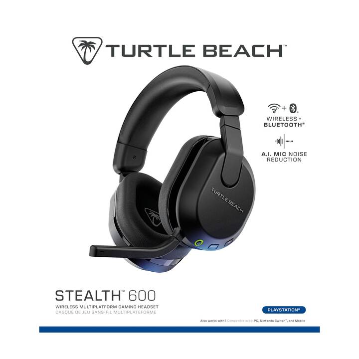 TURTLE BEACH Cuffia da gioco Stealth 600 GEN3 (Over-Ear, Senza fili)